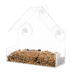 Comedero Pájaros para Cristal Ventana transparente